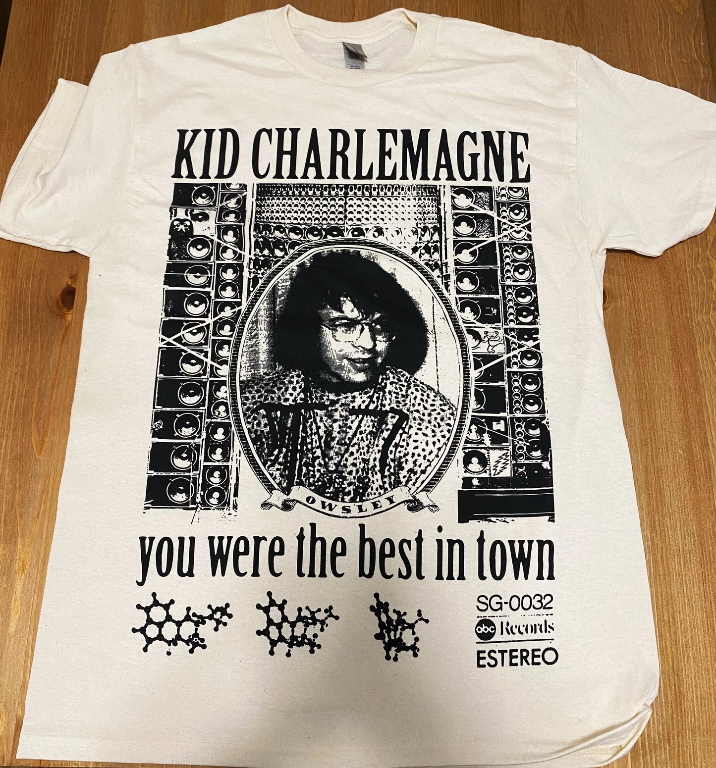 KID CHARLEMAGNE Wall of Sound Owsley Stanley Tee PRE ORDER (SHIPPING 2-3 WEEKS OUT)