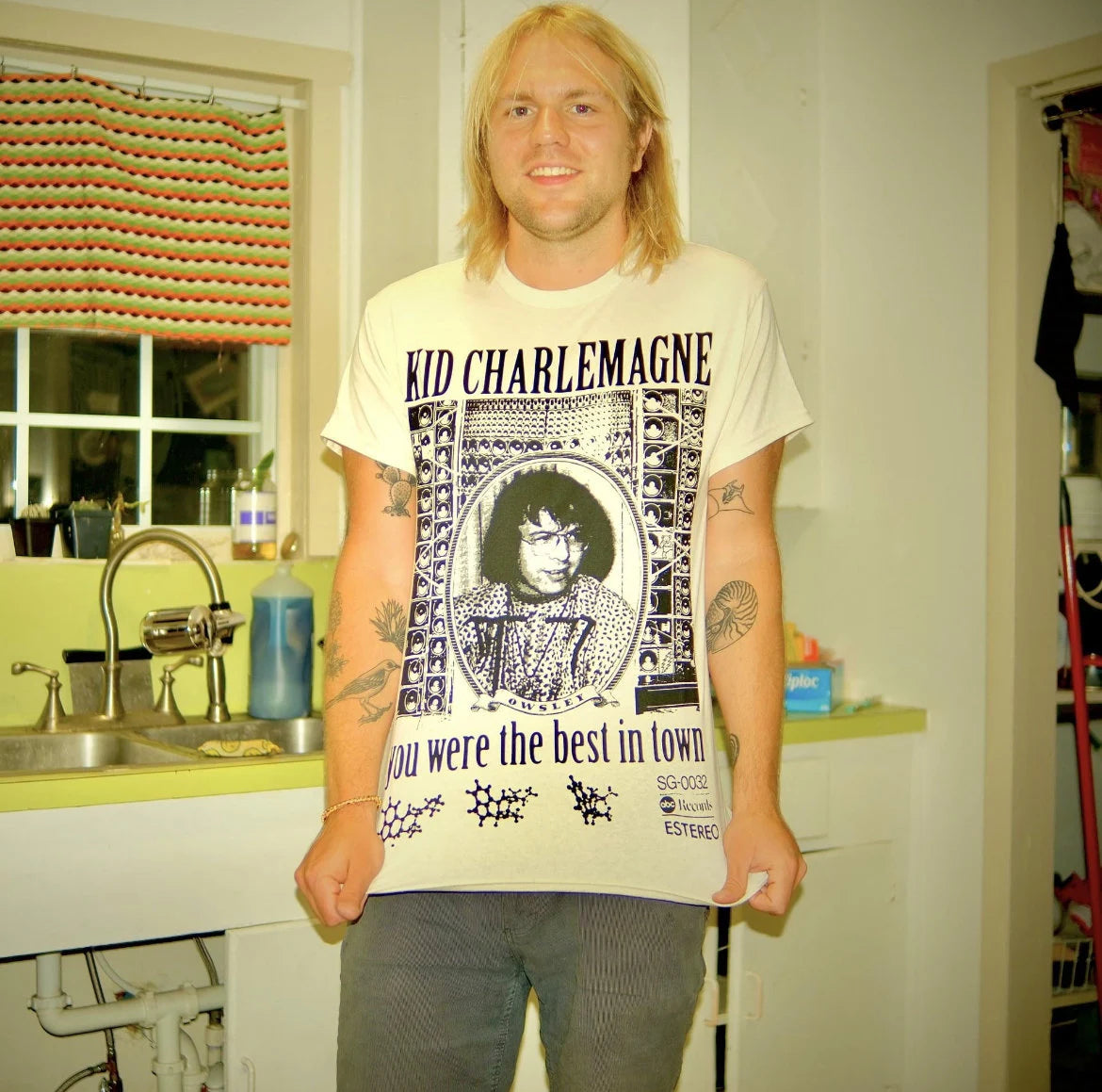 KID CHARLEMAGNE Wall of Sound Owsley Stanley Tee PRE ORDER (SHIPPING 2-3 WEEKS OUT)